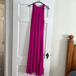 Banana Republic ankle length fuschia dress
